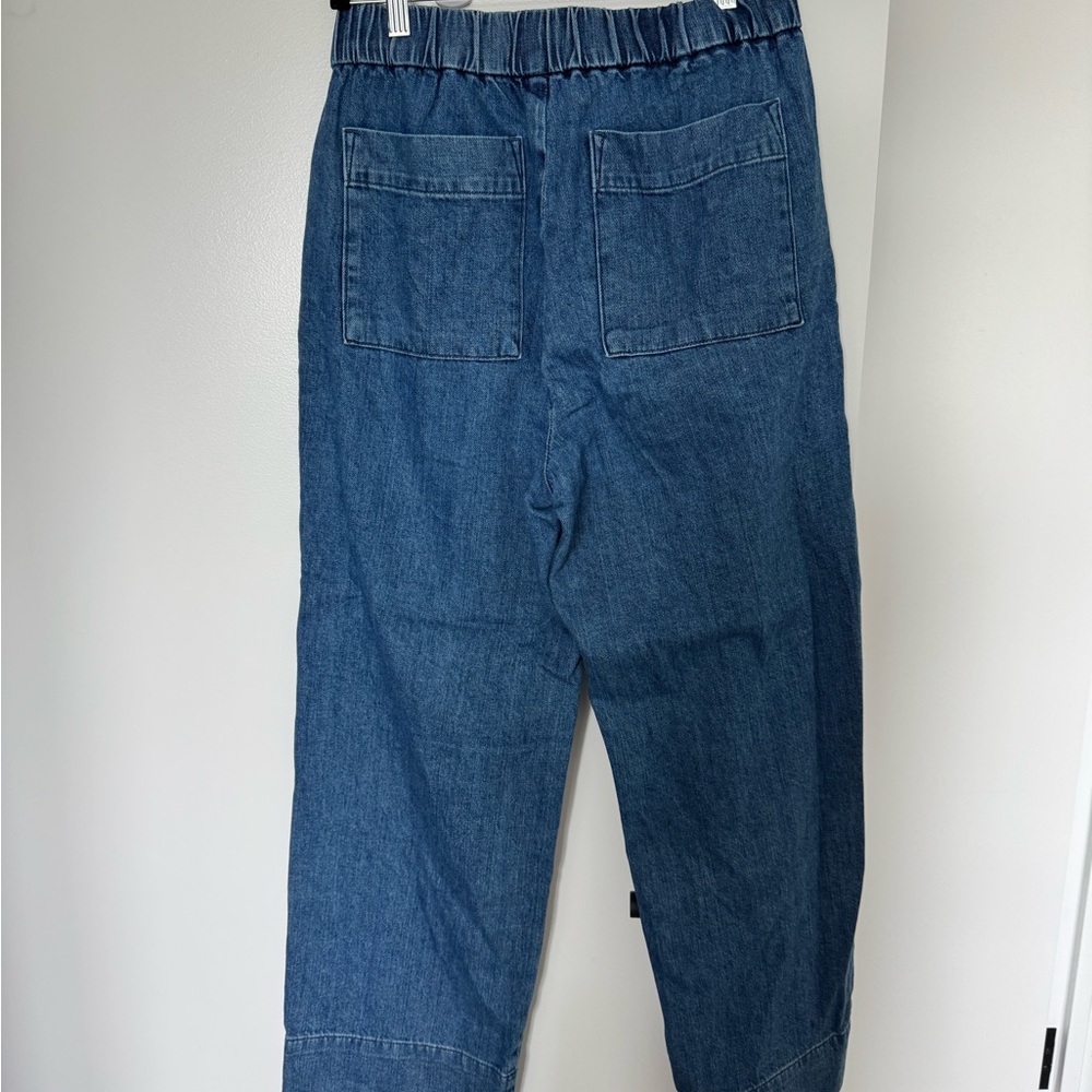Everlane Straight Leg Blue Denim Pants Size 8 - Picture 2 of 7
